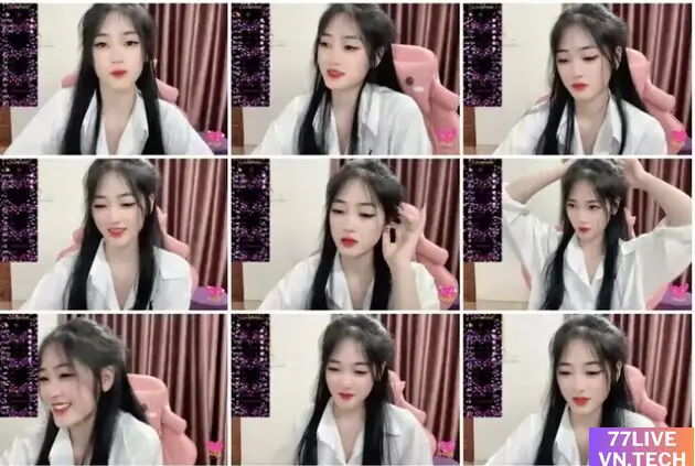 Ái My Aimy 77live Mặt Baby Cực Xinh Show Hàng Hình 3